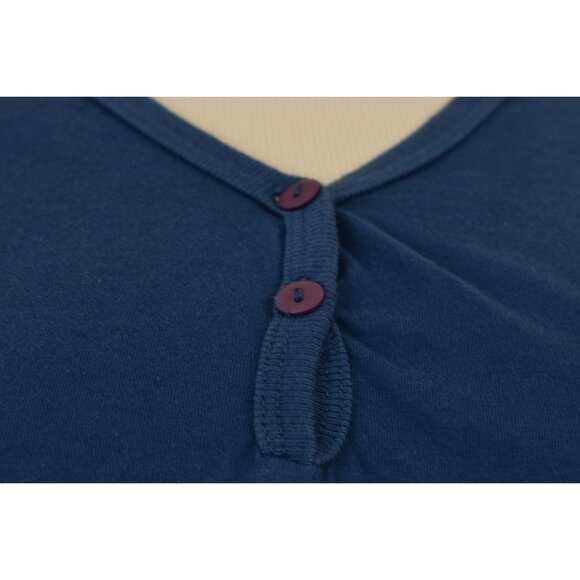 Vintage 80s T-shirt Blue Pullover Dress‎ ONE SIZE - Picture 8 of 9